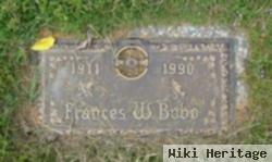 Frances W Bobo