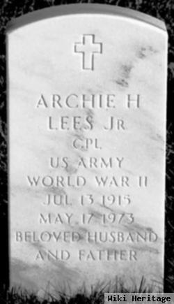 Archibald H "archie" Lees, Jr