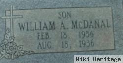 William A. Mcdanal