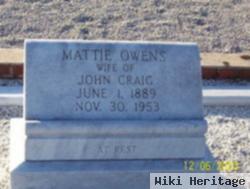 Mattie Owens Craig