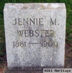 Jennie M Webster