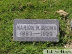 Marion W Brown