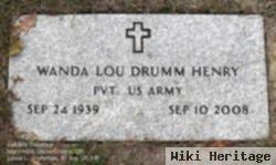 Wanda Lou Drumm Henry