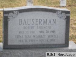 Edna Mae Weakley Yowell Bauserman