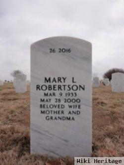 Mary L Robertson