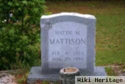 Hattie M Mattison