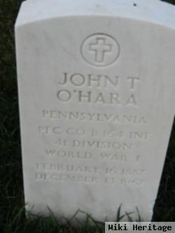 John T O'hara