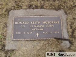 Cpl Ronald Keith "keith" Musgrave