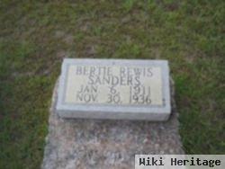 Bertie Rewis Sanders