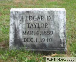 Edgar D Taylor