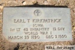 Earl T Kirkpatrick