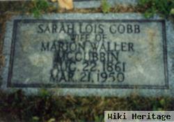 Sarah Lois "cobb" Cobb Mccubbin