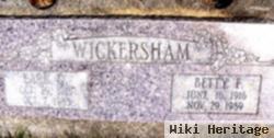 Betty F Wickersham