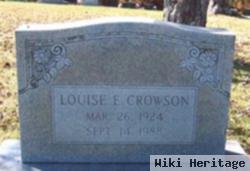 Louise E Crowson