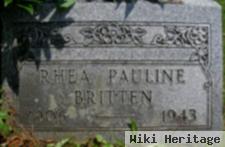 Rhea Pauline Britten