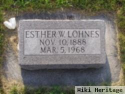 Esther W. Gustus Lohnes