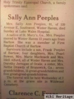 Sally Ann Peeples