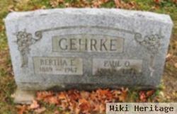 Bertha E Gehrke