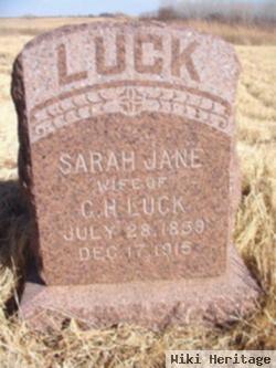 Sarah Jane Leatherwood Luck