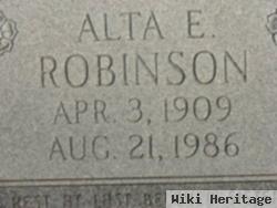 Alta E Robinson