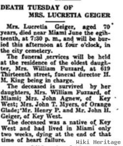 Lucretia Ann Demeritt Geiger