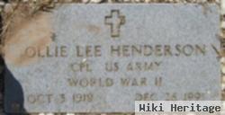 Ollie Lee Henderson