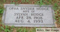 Opha Snyder Hodge