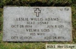 Velma Lois Evans Adams