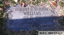 Dorothy D Henshaw Williams