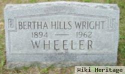 Bertha Esther Wheeler Hills Wright