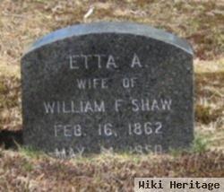 Etta A Shaw