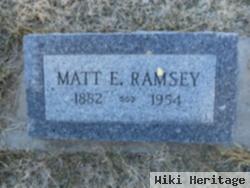 Matt E. Ramsey