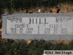 Cecil F Hill