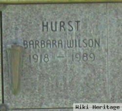 Barbara Wilson Hurst