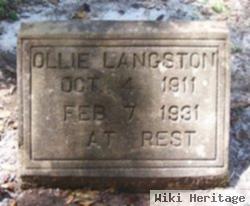 Ollie Langston