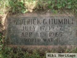 Frederick G Humble