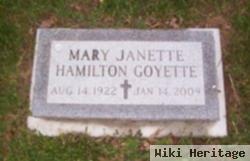 Mary Janette Hamilton Goyette