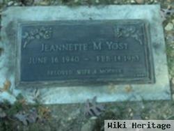Jeannette M Yost