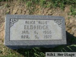 Alice "allie" Holder Eldridge