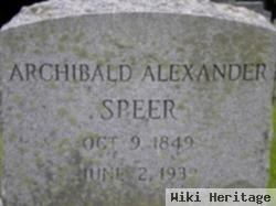 Archibald Alexander Speer