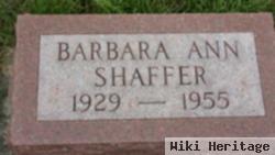 Barbara Ann Shaffer