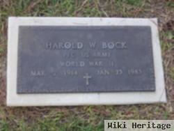 Harold W Bock