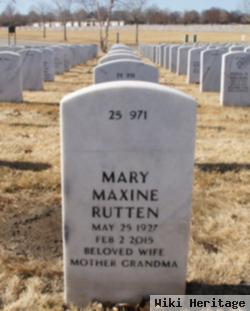 Mary Maxine "max" Rutten