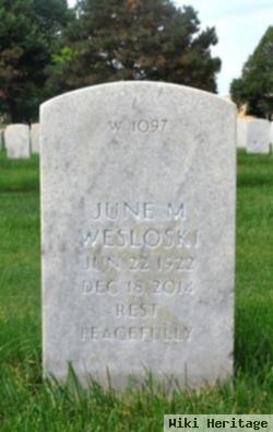 June M. Von Behren Wesloski