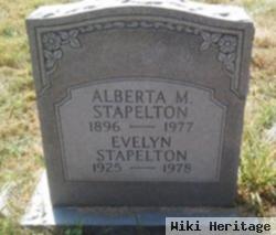 Alberta M Stapelton