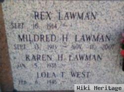 Mildred H. Speer Lawman