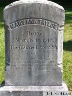 Mary Ann Taylor