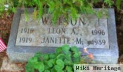 Jeanette Mary Soper Watson