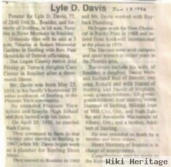 Lyle D Davis