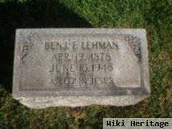 Benjamin F. Lehman